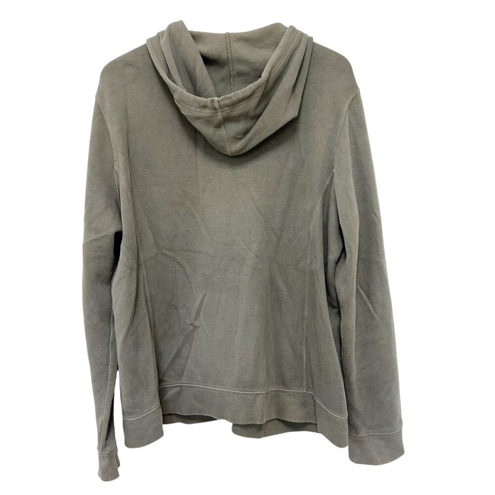 LL Bean Green Full Zip Hoodie Sz L - Picture 4 of 4